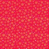 Snowflake Gold on Red