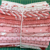 Lot de fats quarters Strawberries and Cream