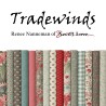 Kit Tradewinds bordure fleurie fond gris