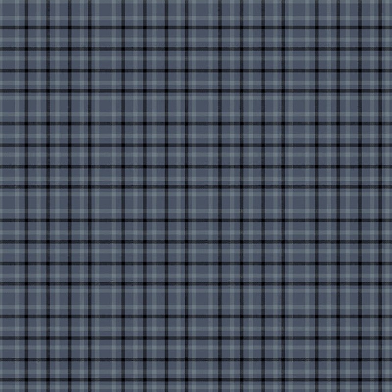 One Sister Yarn Dyes Blue Window Pane Plaid