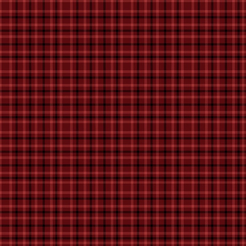 One Sister Yarn Dyes Red Window Pane Plaid