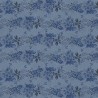 Flossies Flowers Floral Stripes Blue