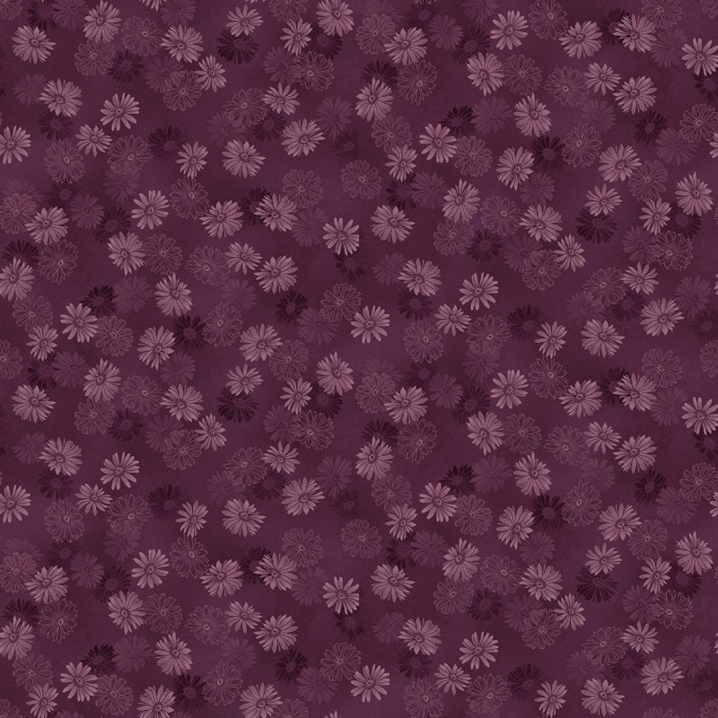 Flossies Flowers Pressed Daisies Aubergine