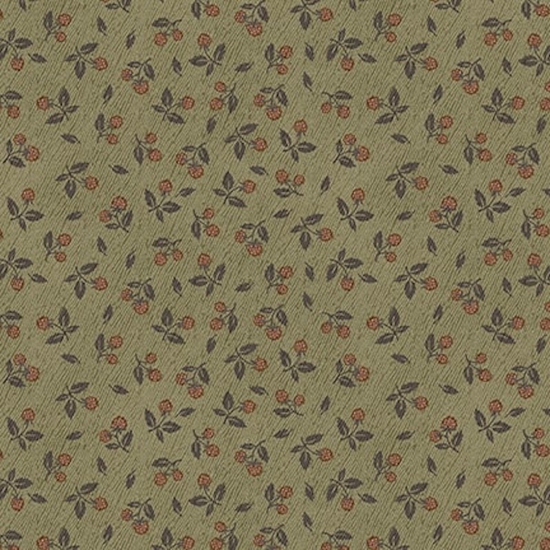 Flossies Flowers Tossed Berries Green